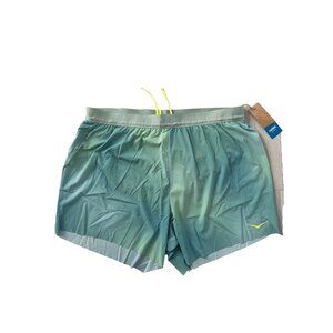 Hoka Glide 5" Shorts with Brief  Tart Apple Mist ( XL )